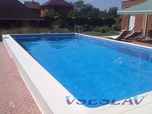 Частный бассейн, построенный компанией Всеслав